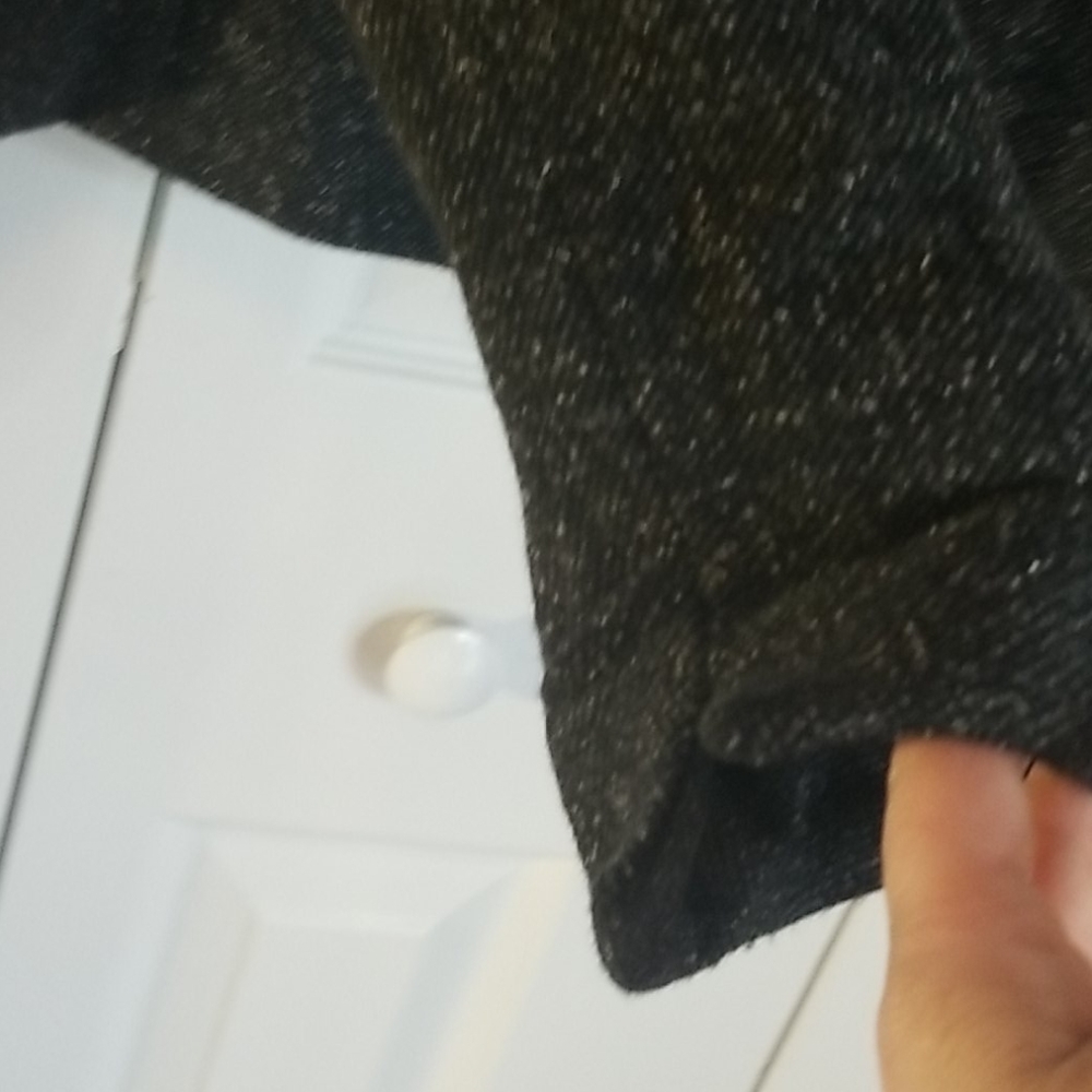 Talbots Black White Speckled Single Button Blazer - image 4